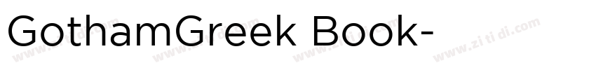 GothamGreek Book字体转换